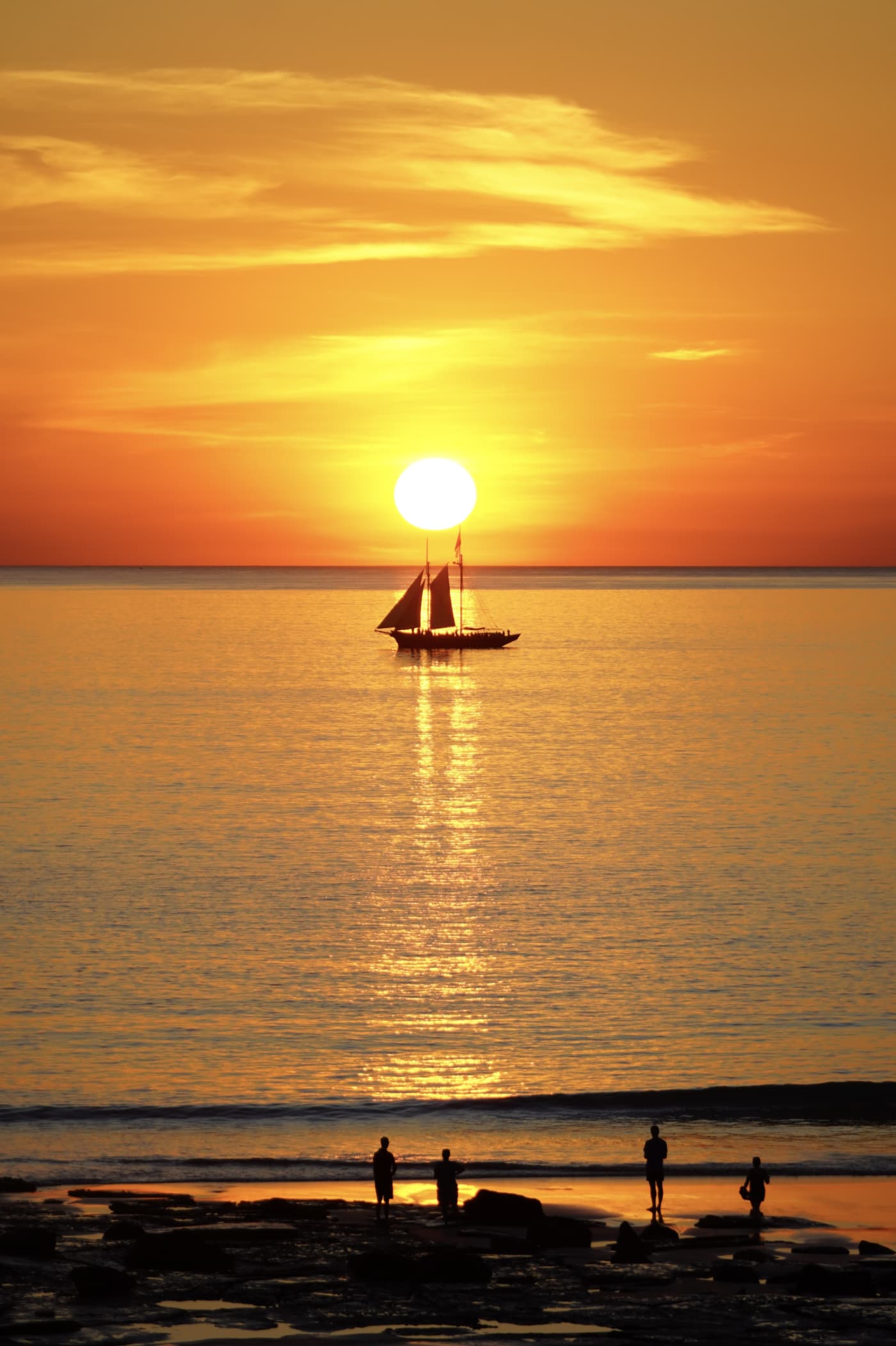 Sonnenuntergang genießen